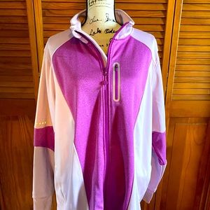 Pink and purple workout jacket